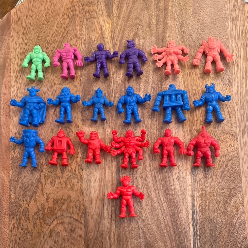 Vintage Kinnikuman Kinkeshi / M.U.S.C.L.E. Figures - Set of 19
